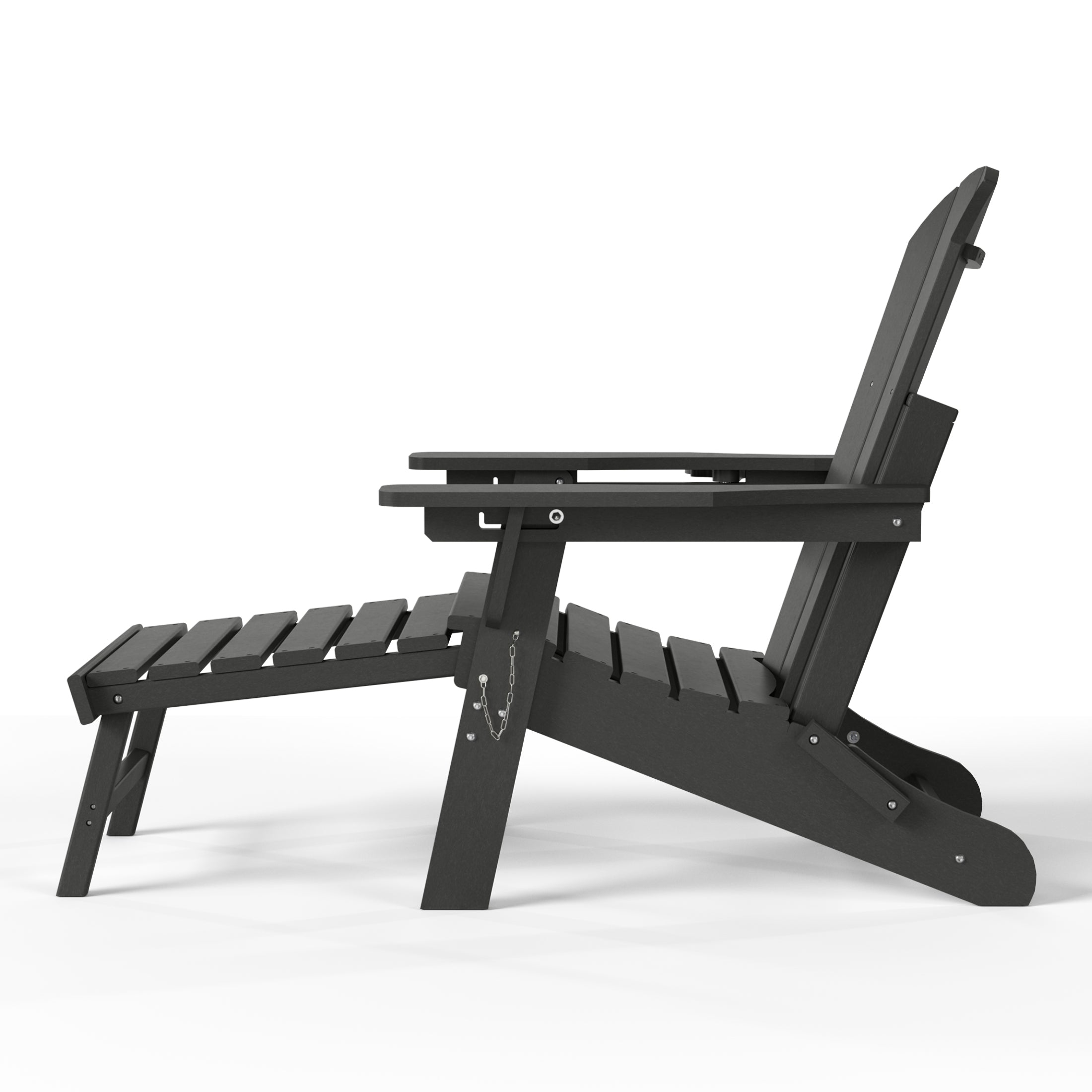 Chatham Folding Adjustable Adirondack Chair with Cup Holder and Hideaway Ottoman Seahawk Designs Adirondack Chairs