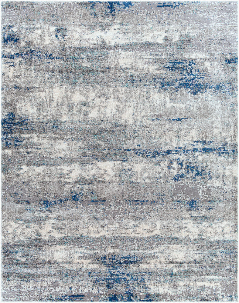 Andorra Machine Woven Rug — Aqua/Charcoal Livabliss Area Rug