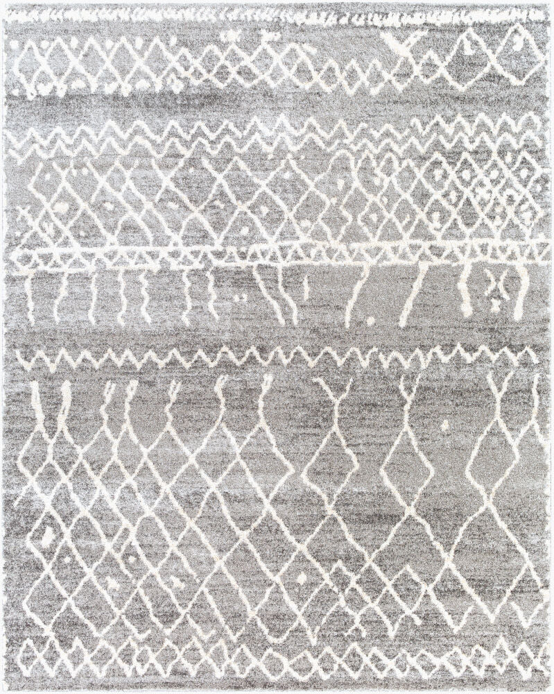 Andorra Machine Woven Rug — Beige/Charcoal Livabliss Area Rug