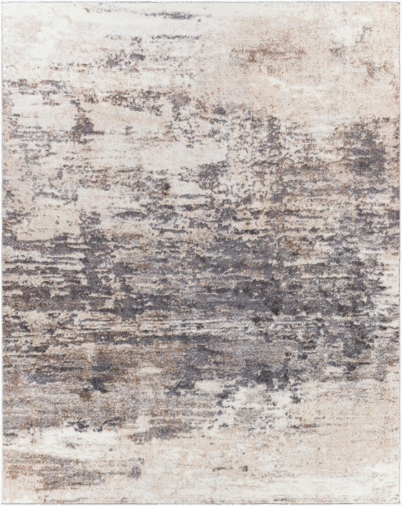 Andorra Machine Woven Rug — Beige/Charcoal Livabliss Area Rug