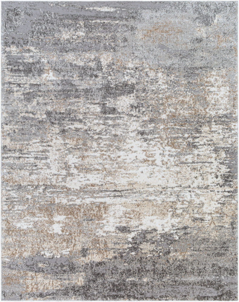 Andorra Machine Woven Rug — Beige/Charcoal Livabliss Area Rug