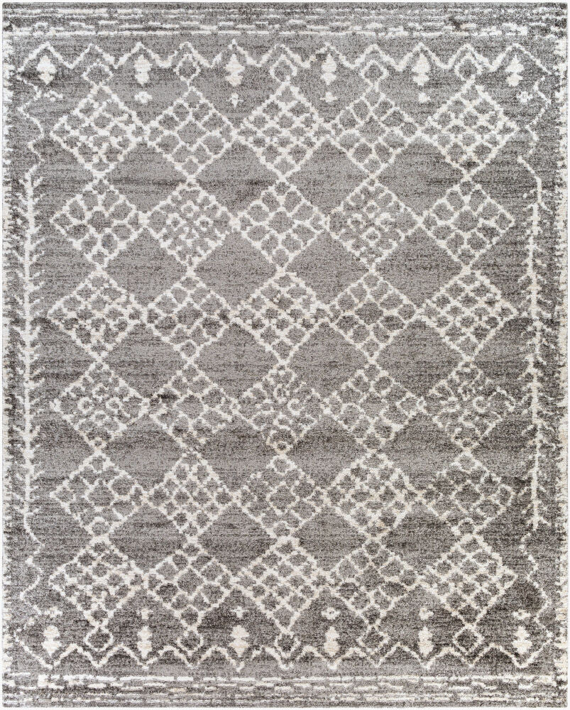 Andorra Machine Woven Rug — Beige/Charcoal Livabliss Area Rug