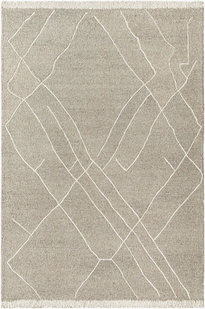 Arsenal Handmade Rug — Cream/Medium Gray Livabliss Area Rug