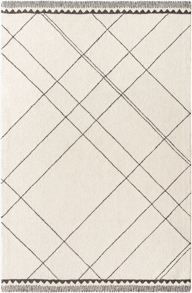Arsenal Handmade Rug — Black/Cream Livabliss Area Rug
