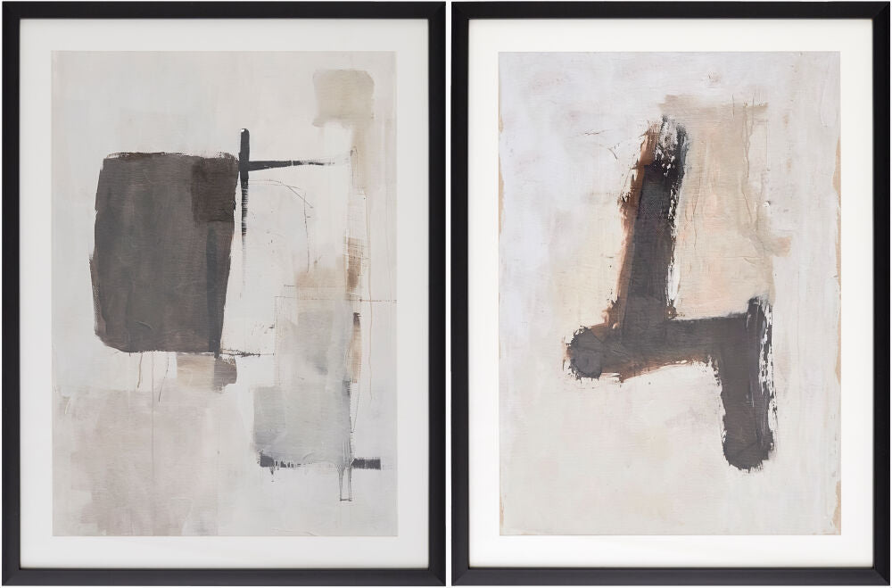 Armonia Framed Art — Beige/Black Livabliss Wall Art