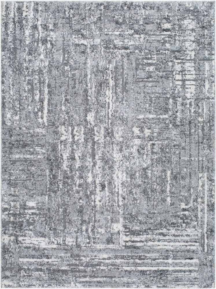 Andorra Plus Machine Woven Rug — Charcoal/Light Gray
