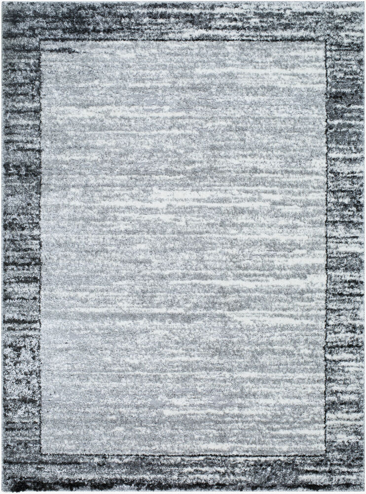 Andorra Plus Machine Woven Rug — Black/Charcoal Livabliss Area Rug