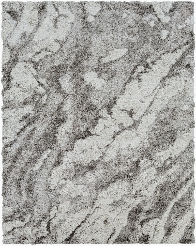 Alta Shag Machine Woven Rug — Gray/Light Gray Livabliss Area Rug