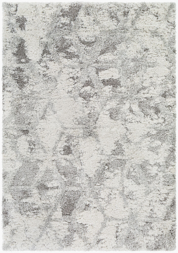 Alta Shag Machine Woven Rug — Light Gray/Medium Gray