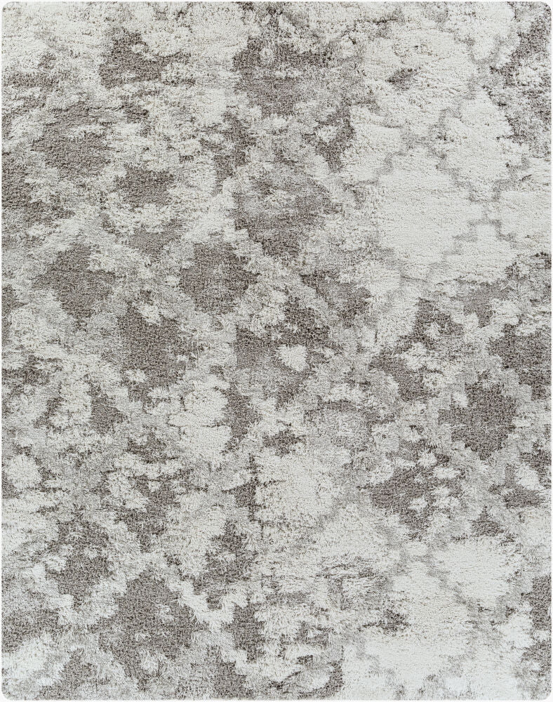 Alta Shag Machine Woven Rug — Gray/Light Gray Livabliss Area Rug