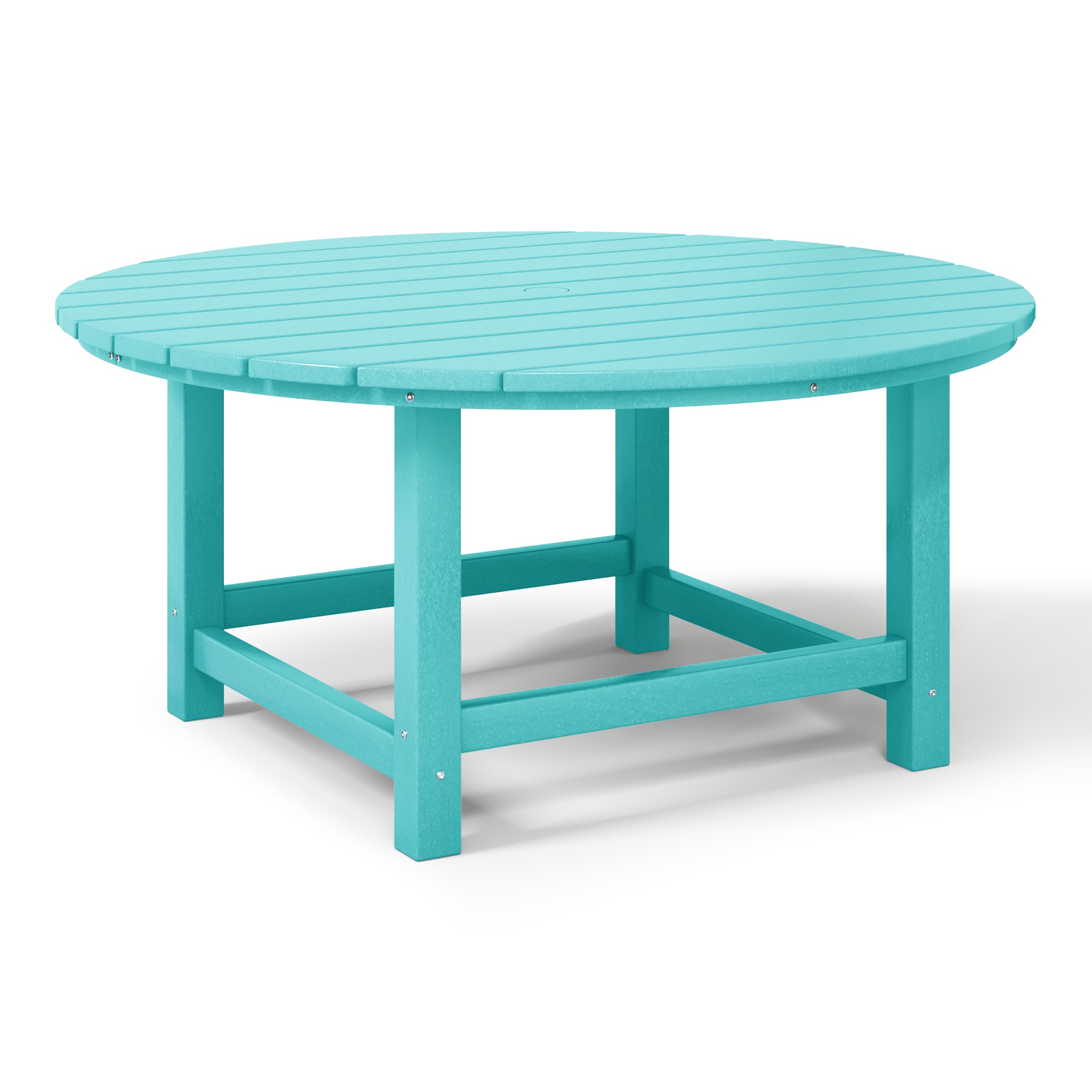 Chatham All-Weather Outdoor Round Coffee Table (38" Top) Turquoise Seahawk Designs Patio Coffee Tables