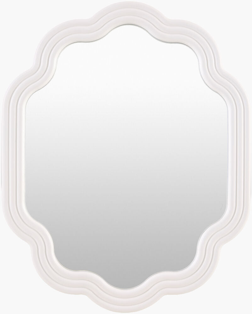 Aysun Accent Mirror — White Livabliss Wall Mirror