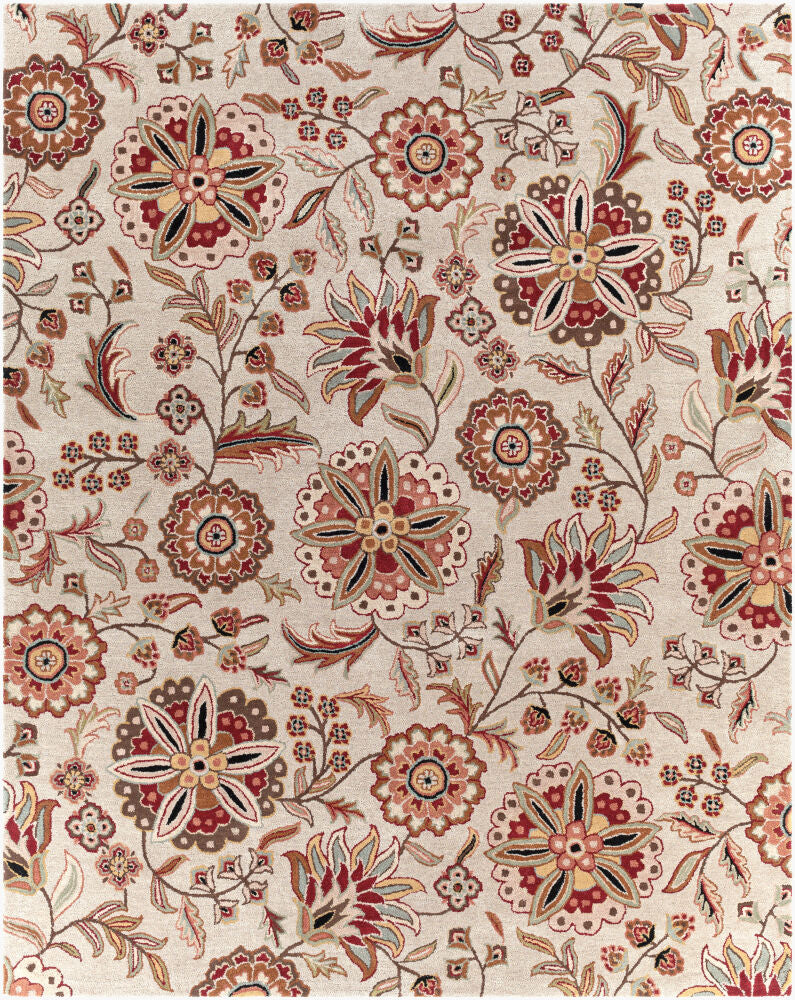 Athena Handmade Rug — Burgandy/Dark Brown Livabliss Area Rug