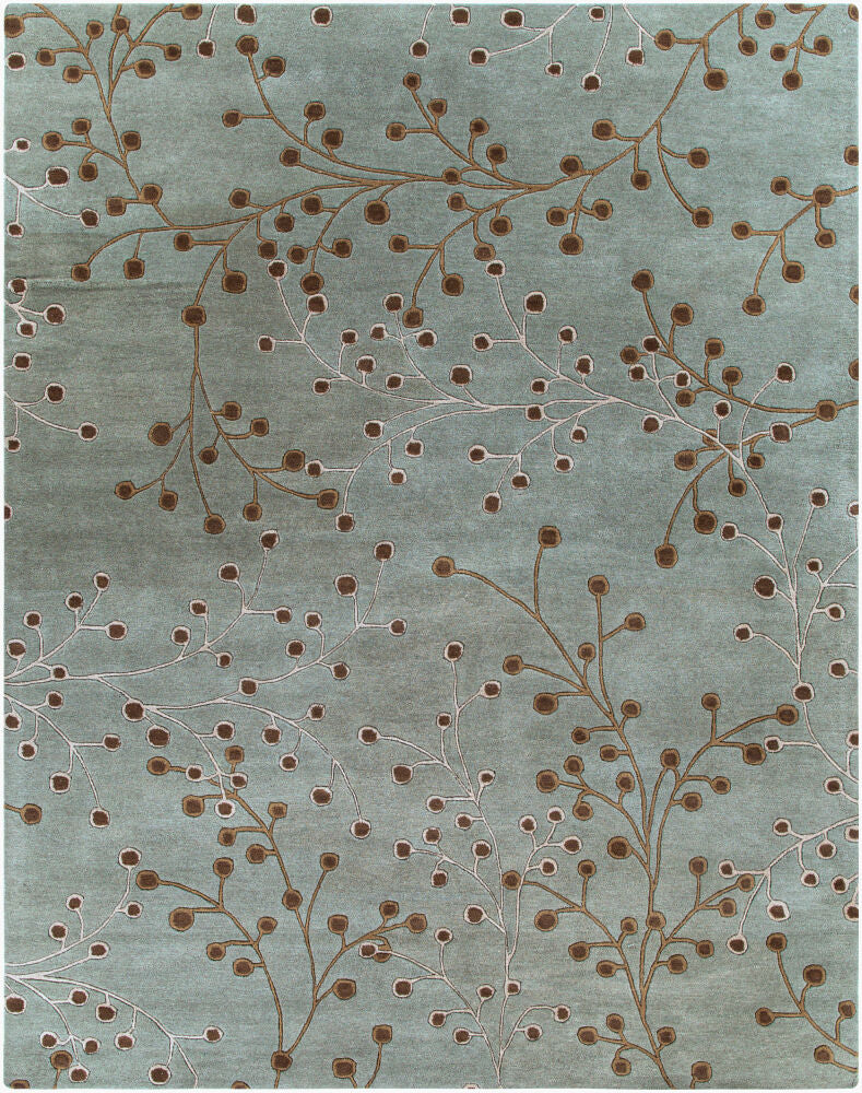 Athena Handmade Rug — Dark Brown/Sage Livabliss Area Rug