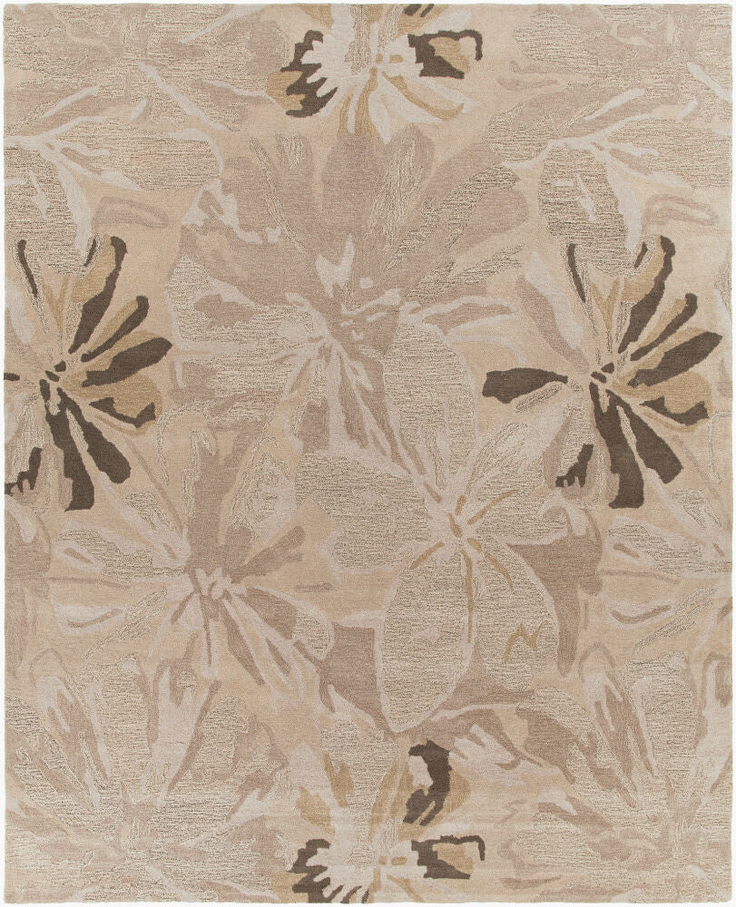 Athena Handmade Rug — Charcoal/Dark Brown Livabliss Area Rug