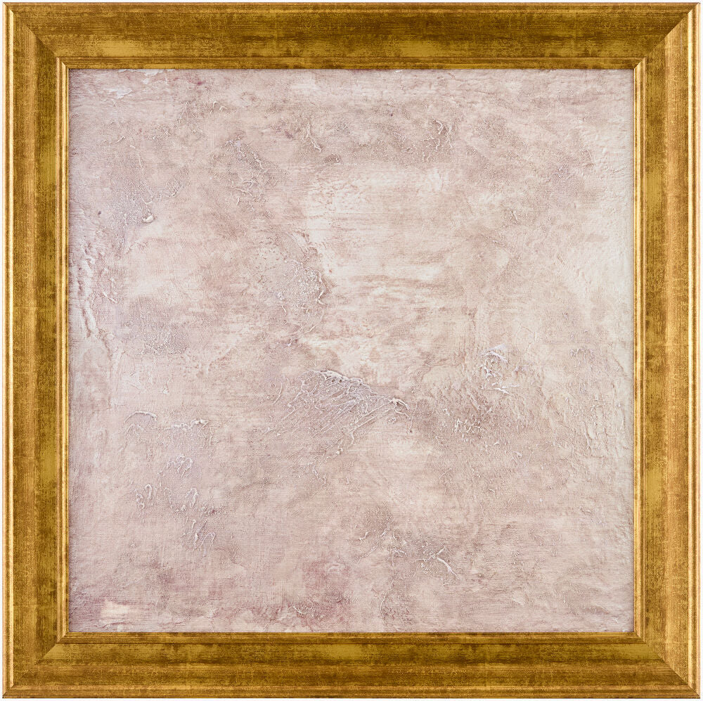 Atmosphere Framed Art — Blush/Metallic - Gold Livabliss Wall Art