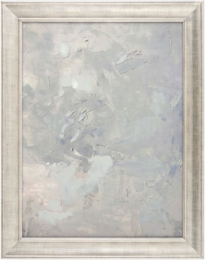Atmosphere Framed Art — Gray/Metallic - Silver Livabliss Wall Art