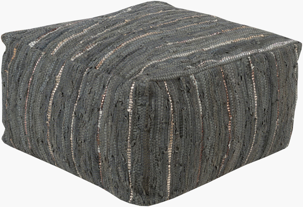 Anthracite Pouf — Dark Green/Medium Gray Livabliss Pouf