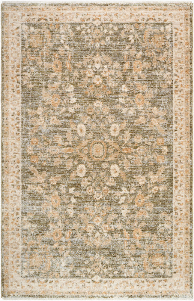 Autumn Machine Woven Rug — Ivory/Light Brown Livabliss Area Rug