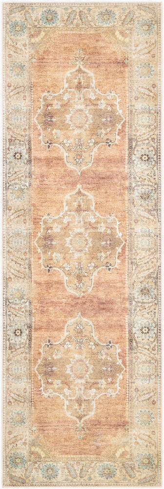 Antiquity Machine Woven Rug — Camel/Dark Brown Livabliss Runner Rug