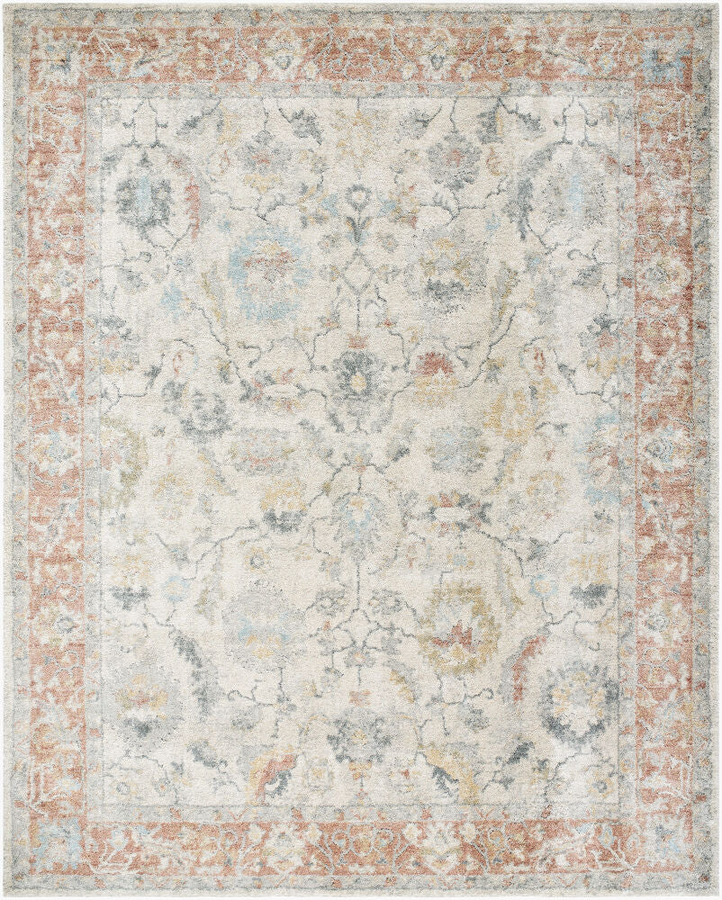 Avellino Machine Woven Rug — Deep Teal/Gray Livabliss Area Rug