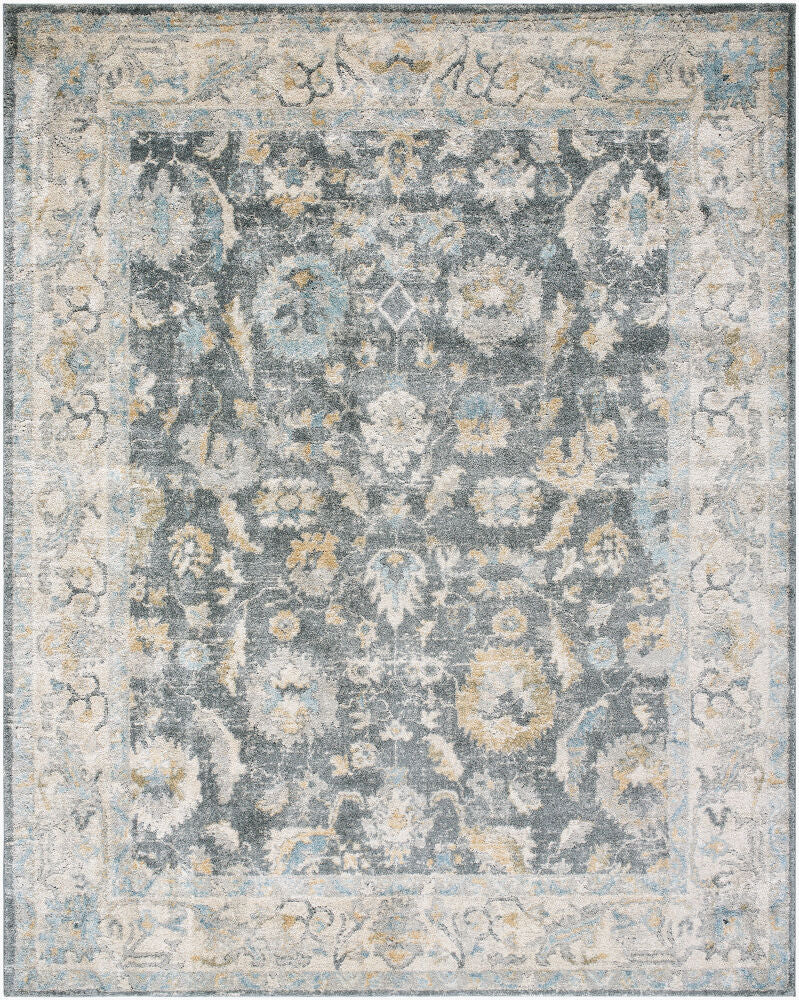 Avellino Machine Woven Rug — Deep Teal/Denim Livabliss Area Rug