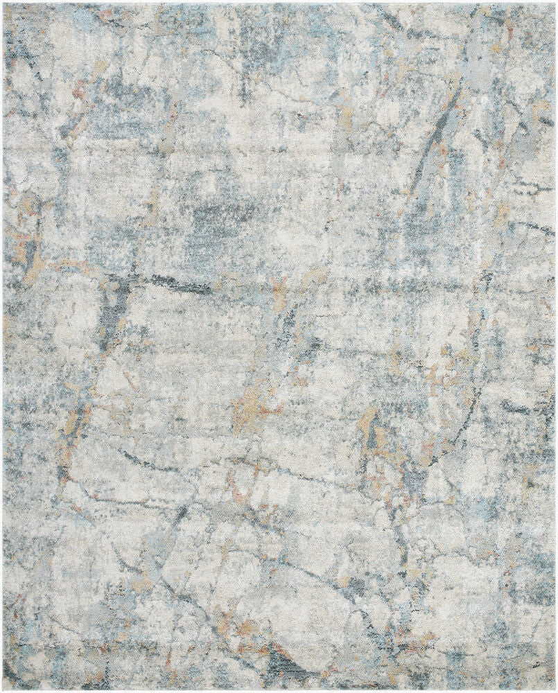 Avellino Machine Woven Rug — Deep Teal/Gray Livabliss Area Rug