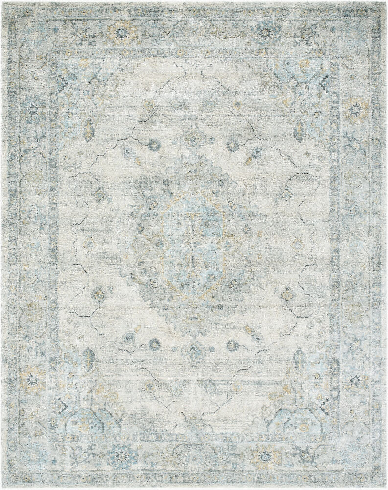 Avellino Machine Woven Rug — Deep Teal/Denim Livabliss Area Rug