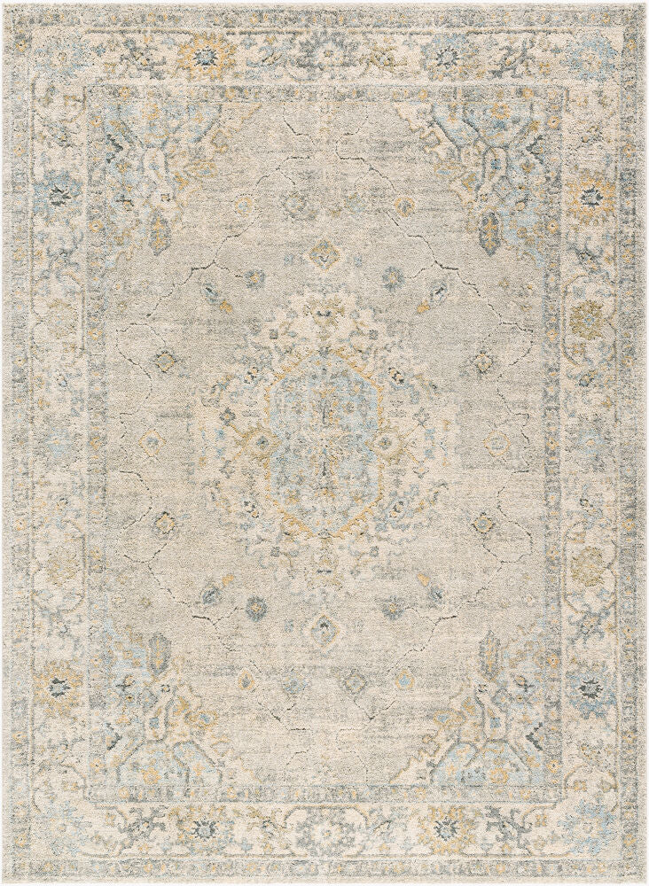 Avellino Machine Woven Rug — Deep Teal/Denim Livabliss Area Rug