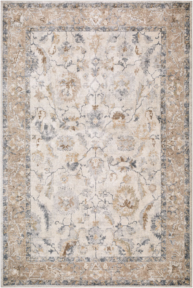 Avellino Machine Woven Rug — Deep Teal/Gray Livabliss Area Rug