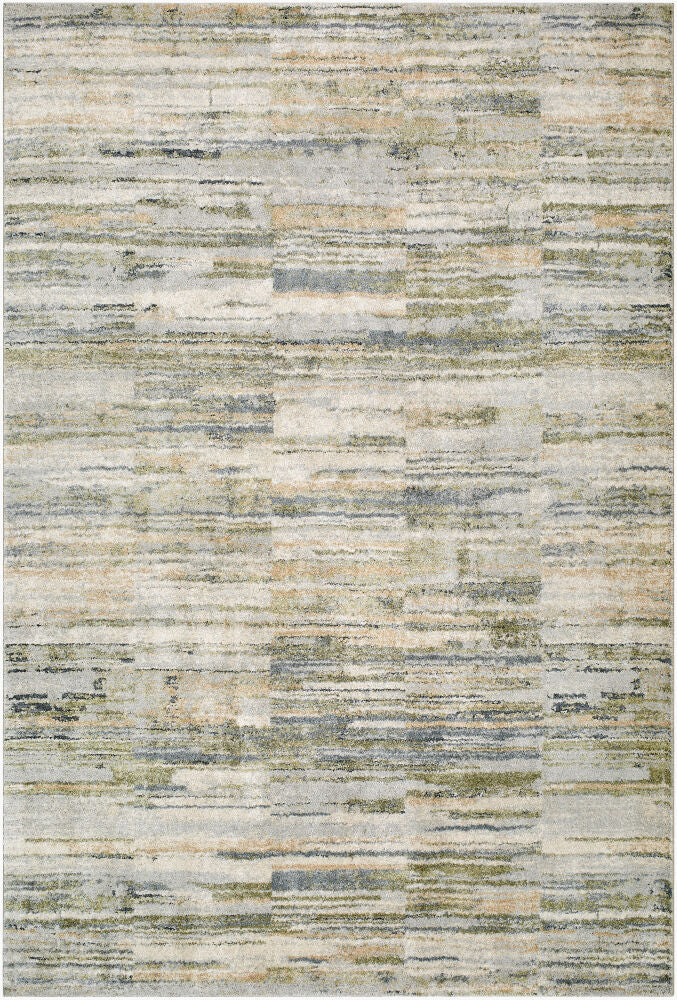Avellino Machine Woven Rug — Deep Teal/Gray Livabliss Area Rug