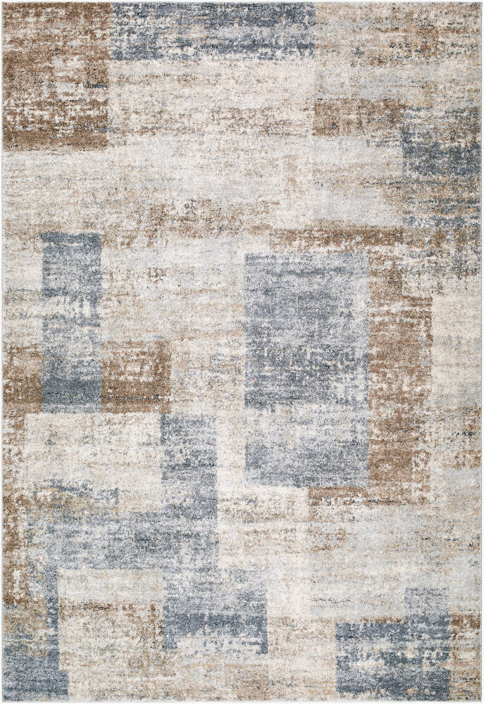 Avellino Machine Woven Rug — Deep Teal/Gray Livabliss Area Rug