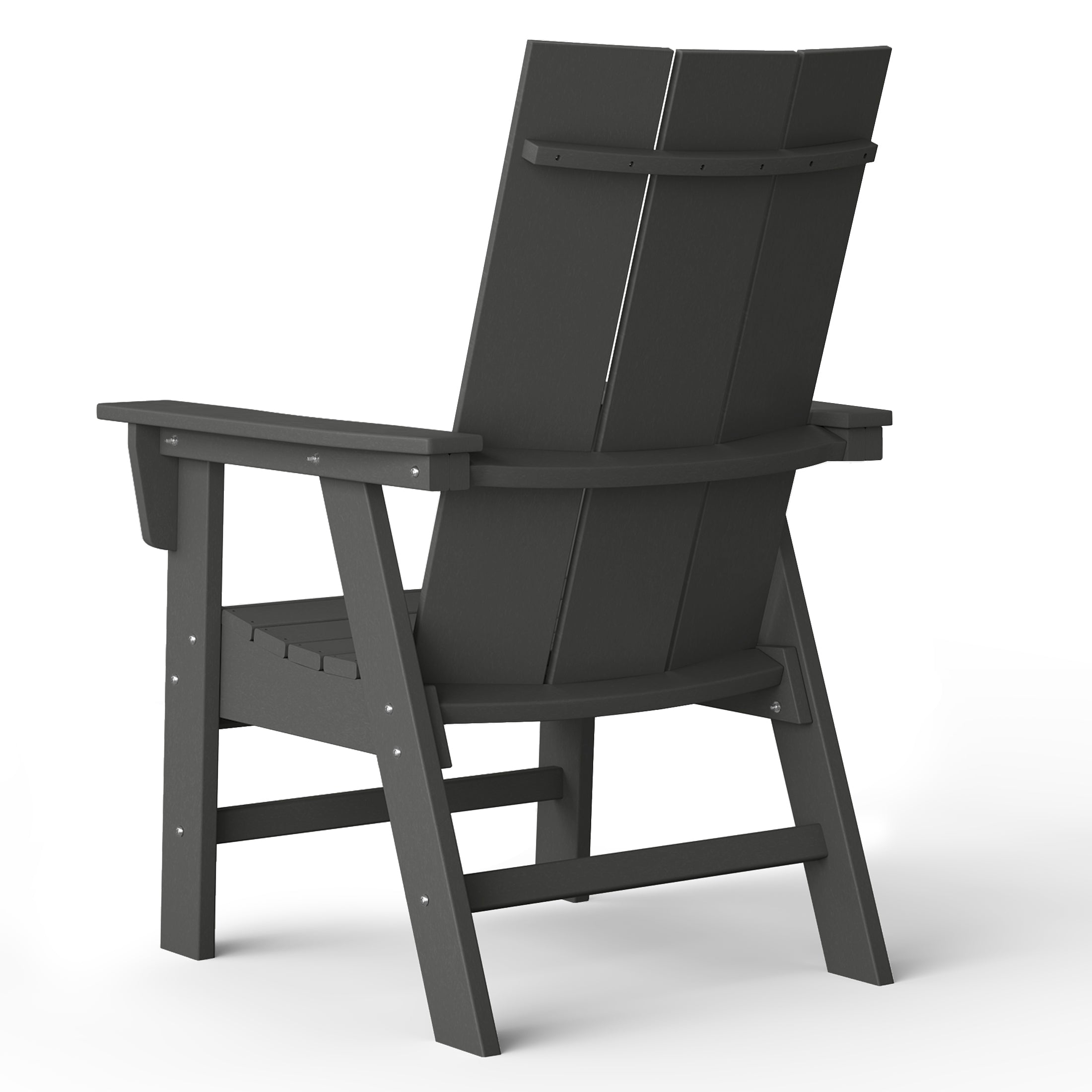 Malibu Modern All-Weather Outdoor Contoured Adirondack Dining Chair Seahawk Designs Patio Dining Chairs