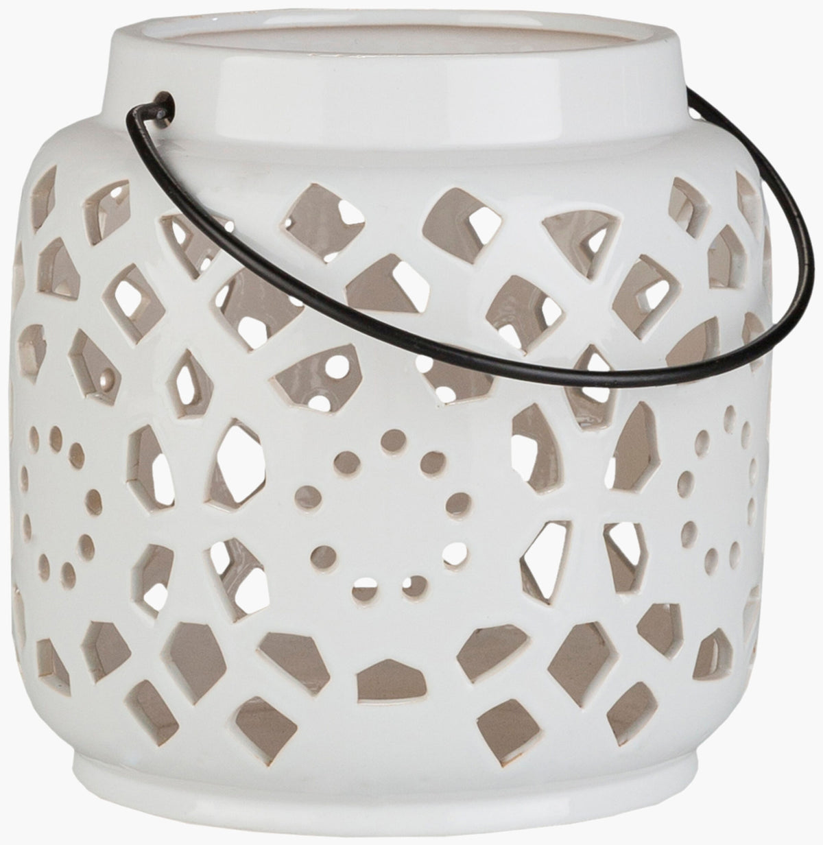 Avery Candleholder/Candle — White