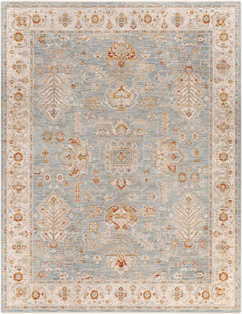 Avant Garde Machine Woven Rug — Charcoal/Denim Livabliss Area Rug