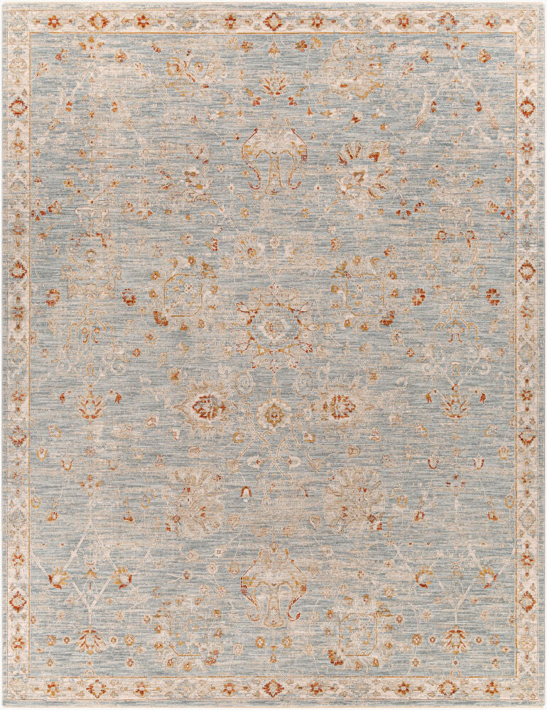 Avant Garde Machine Woven Rug — Denim/Light Beige Livabliss Area Rug
