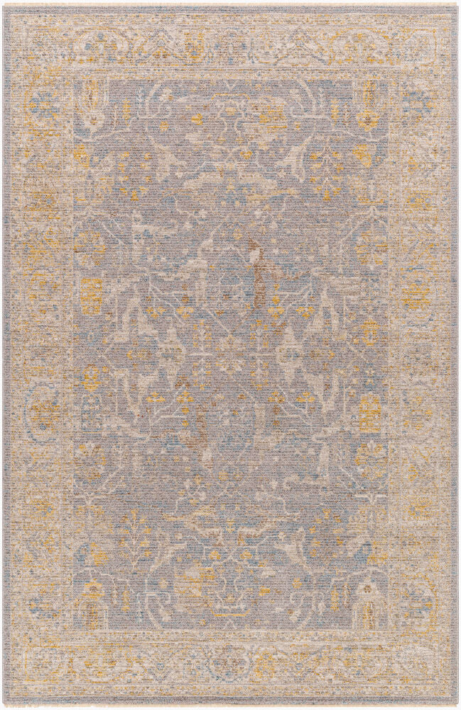 Avant Garde Machine Woven Rug — Charcoal/Dark Brown Livabliss Area Rug