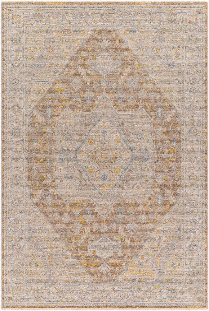Avant Garde Machine Woven Rug — Charcoal/Dark Brown Livabliss Area Rug