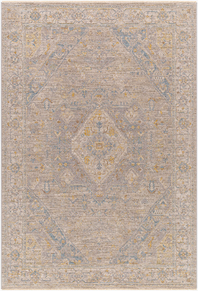 Avant Garde Machine Woven Rug — Charcoal/Dark Brown Livabliss Area Rug