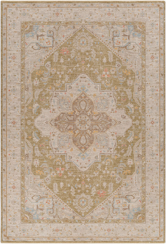 Avant Garde Machine Woven Rug — Amber/Dark Brown Livabliss Area Rug