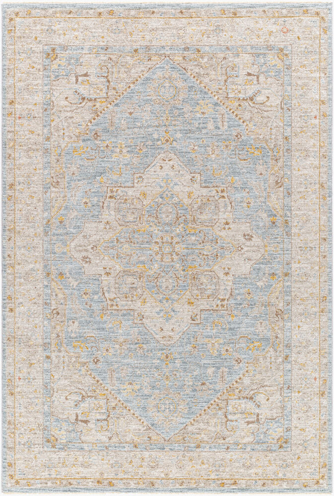 Avant Garde Machine Woven Rug — Amber/Dark Brown Livabliss Area Rug