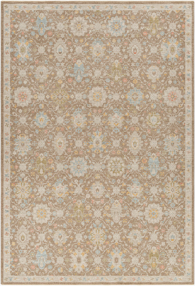 Avant Garde Machine Woven Rug — Amber/Dark Brown Livabliss Area Rug