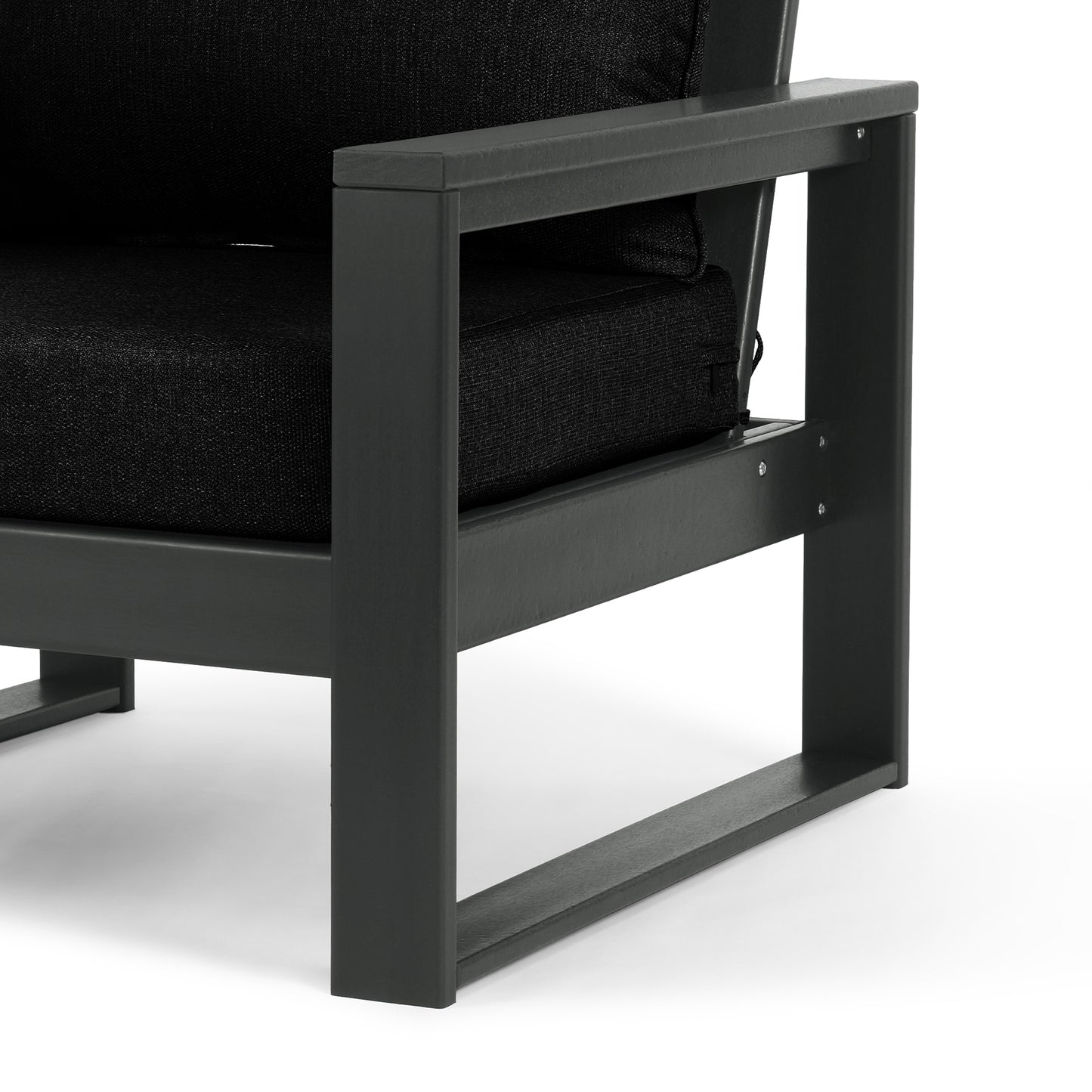 Signature All-Weather Outdoor Modular Patio Deep Seating Right Arm Chair (Right Arm Sectional Seat) Seahawk Designs Patio Chairs