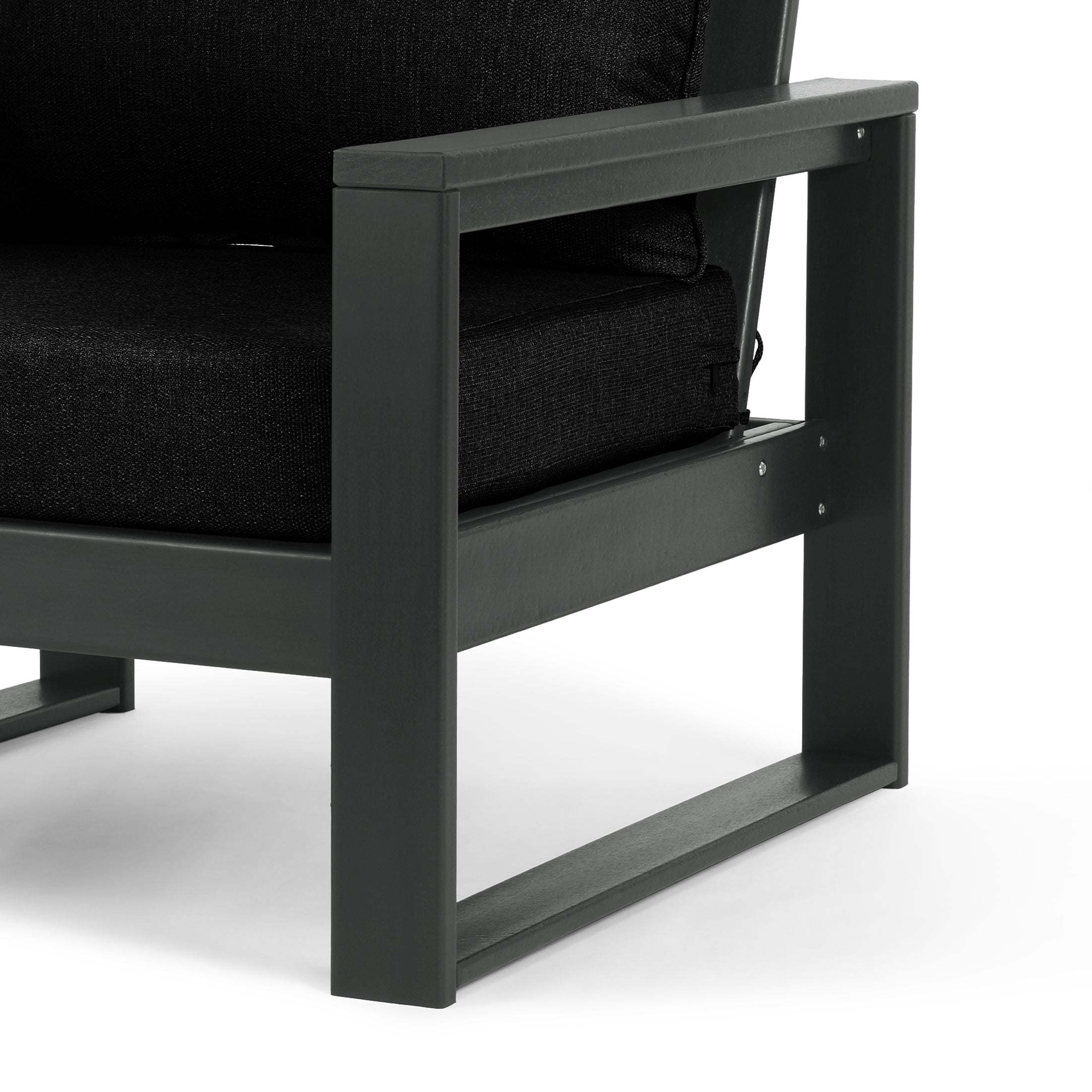 Signature All-Weather Outdoor Modular Patio Deep Seating Left Arm Chair (Left Arm Sectional Seat) Seahawk Designs Patio Chairs