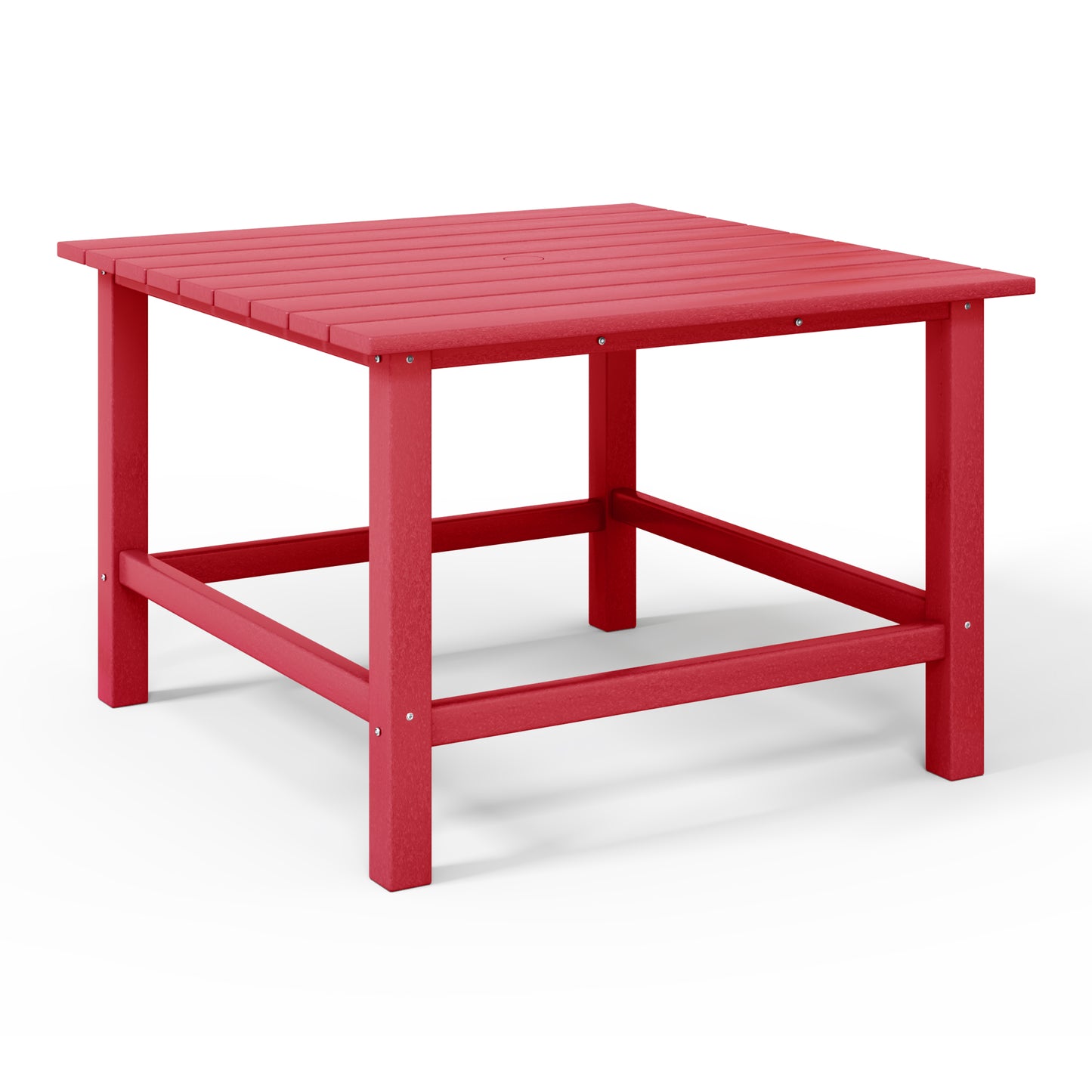 Tiny Terraces Kids' All-Weather Outdoor Square Dining Table (31" Top) Red Seahawk Designs Kids Patio Dining Tables