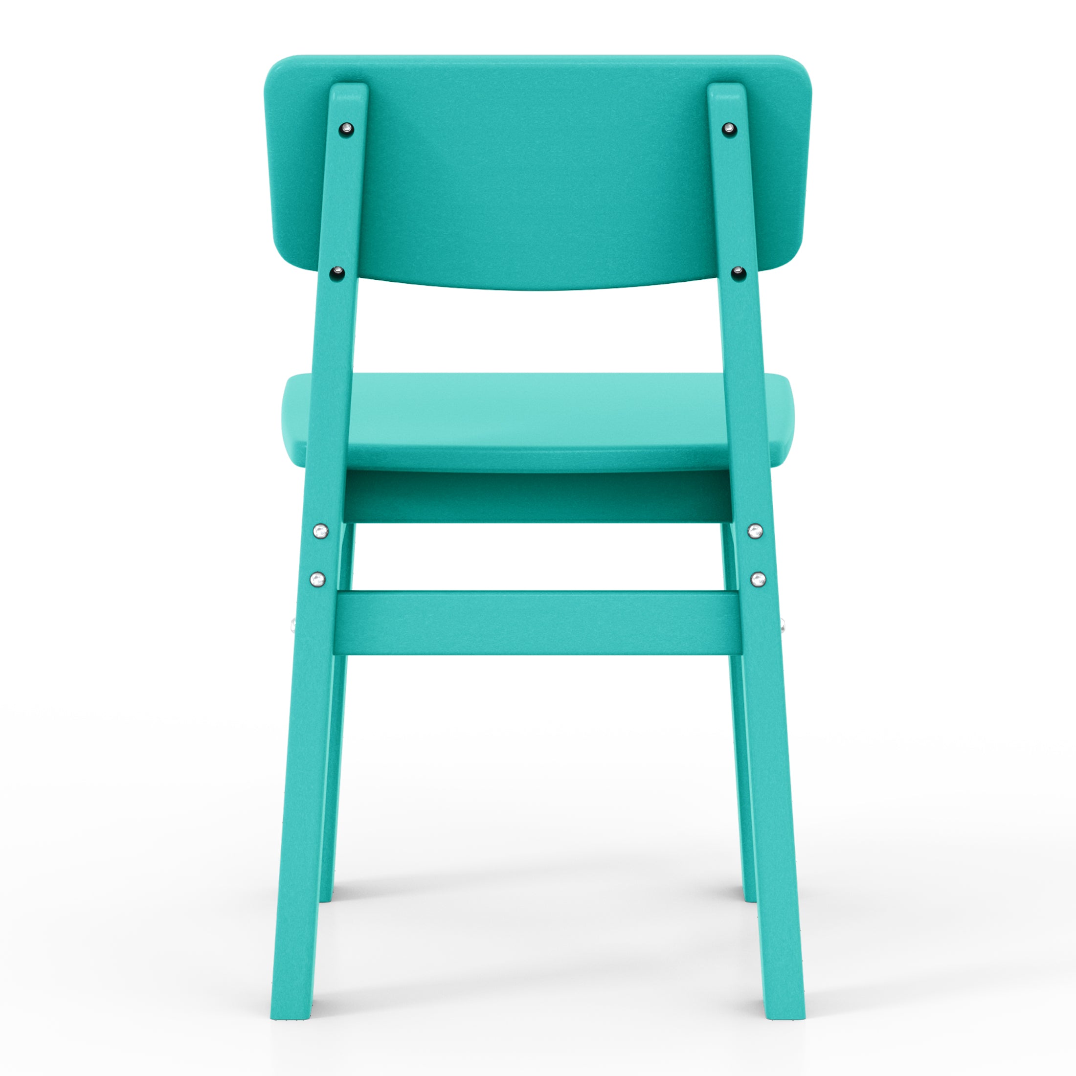Tiny Terraces Essentials Kids' All-Weather Outdoor Dining Chair (Set of 2) Seahawk Designs Kids Patio Dining Chairs