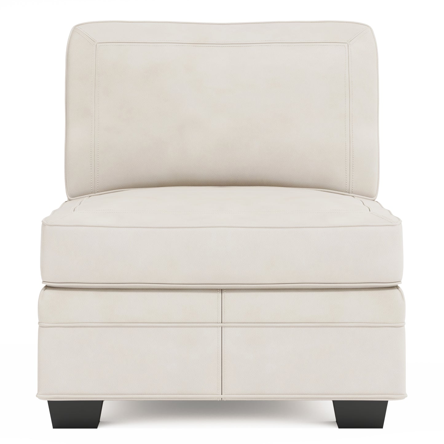 Grandview Leather Armless Chair