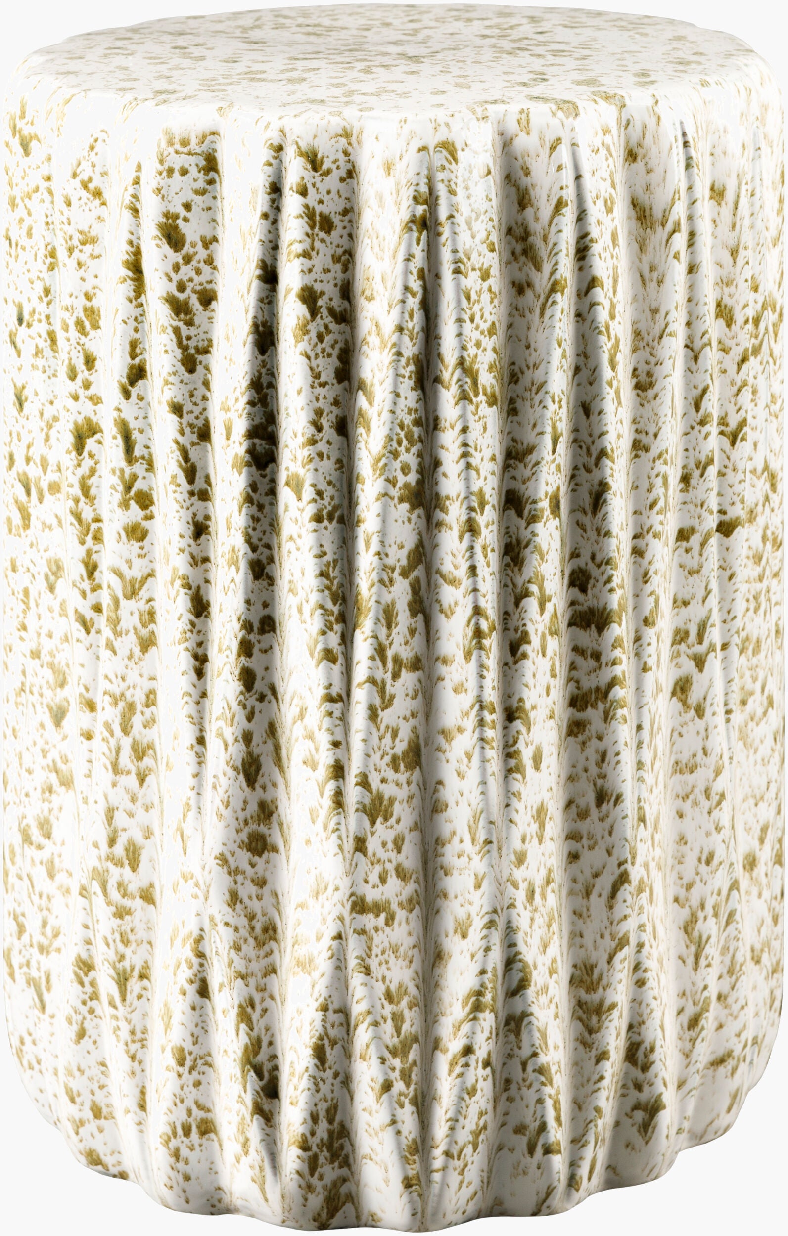 Aynor Garden Stool — Cream/Sage