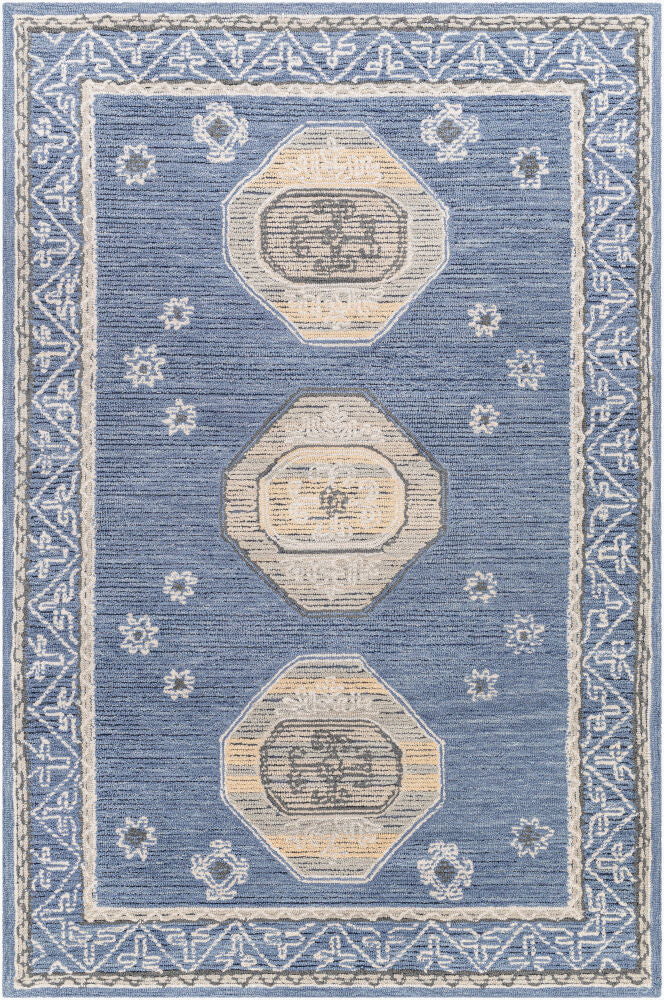 Addyson Handmade Rug — Cream/Denim Livabliss Area Rug