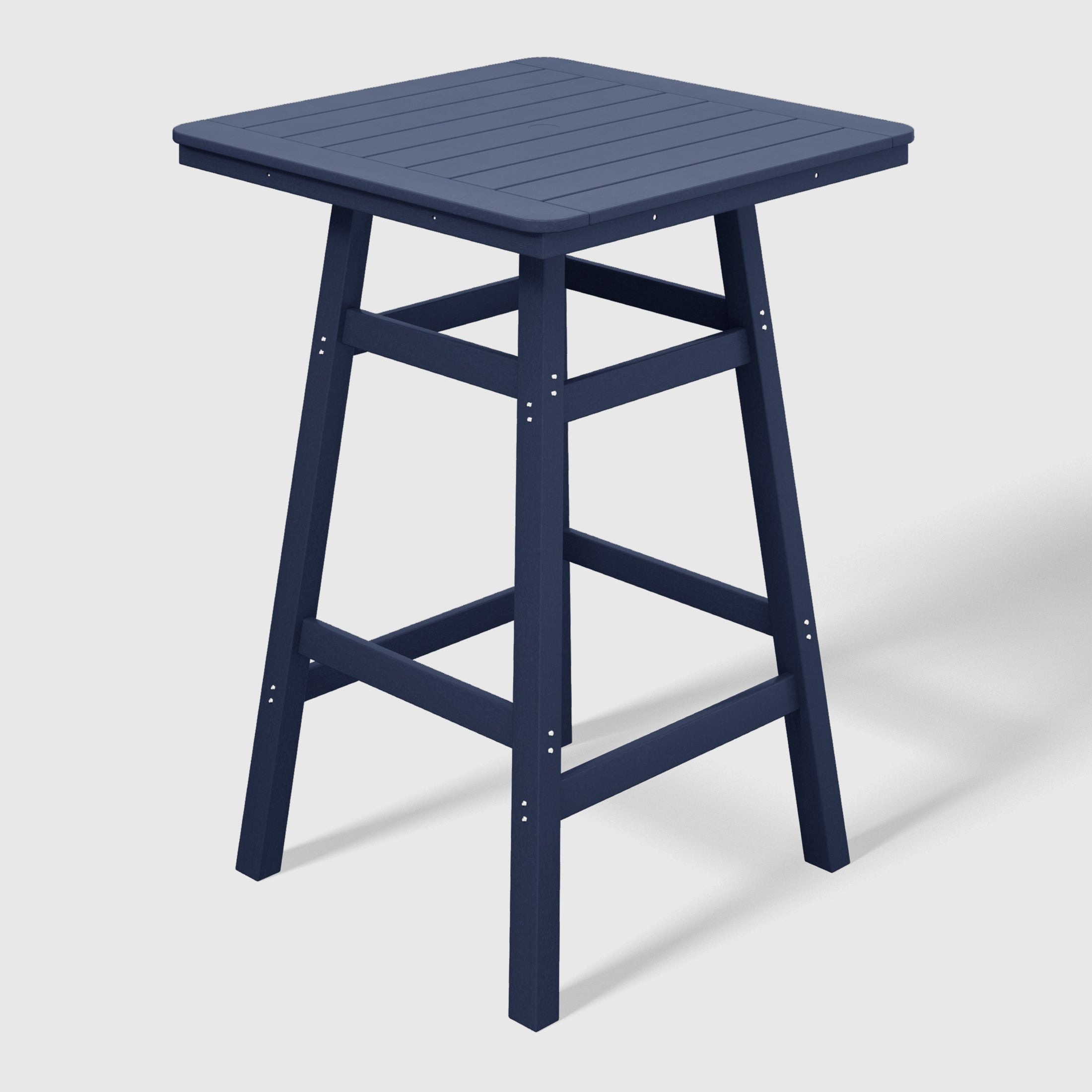 Stockholm All-Weather Outdoor 30" Square Bar Table (42" Height) Navy Blue Seahawk Designs Patio Bar Tables